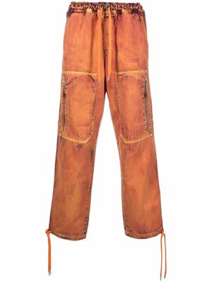 Just Cavalli distressed workear trousers - Orange