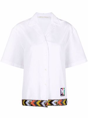 Palm Angels short-sleeve bowling shirt - White