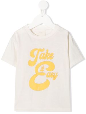 Knot Take It Easy-print T-shirt - Neutrals
