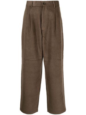 Seven By Seven high-waisted straight-leg trousers - Brown