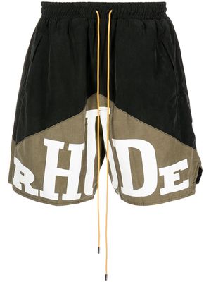 Rhude Yachting logo-print shorts - Black