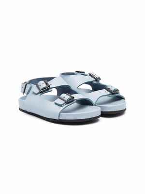 Gallucci Kids buckled leather sandals - Blue