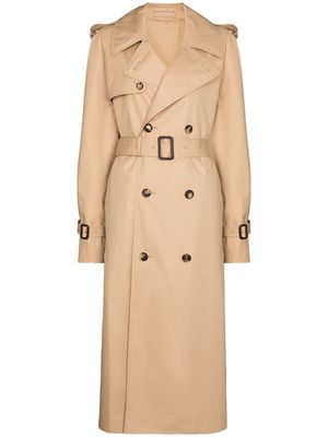 WARDROBE.NYC belted double-breasted trench coat - Neutrals