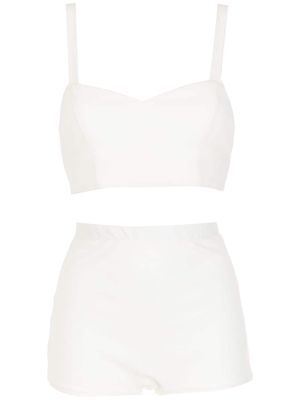 Olympiah sweetheart-neck bikini set - White