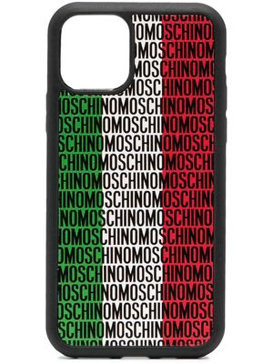 Moschino Italy logo-print iPhone 11 Pro case - Black