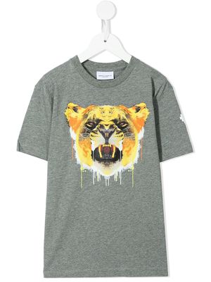 Marcelo Burlon County Of Milan Kids tiger-print cotton T-shirt - Grey