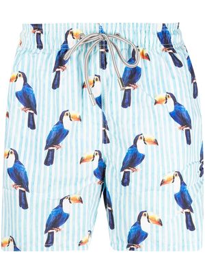 MC2 Saint Barth toucan-print swim shorts - Blue