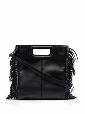 Maje M leather tote bag - Black