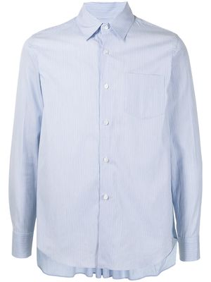 Fumito Ganryu pleated-back shirt - Blue