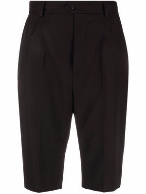 Saint Laurent high-waisted knee-length shorts - 1000 BLACK