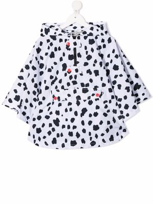 Stella McCartney Kids Dalmatian spots cape - White