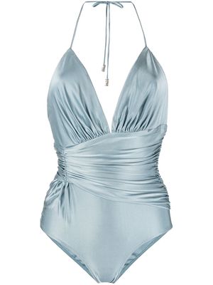 Alexandre Vauthier draped-design body - Blue