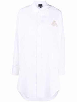 Just Cavalli logo-patch cotton shirt - White