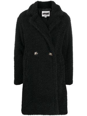 Apparis Anouck faux-sherling coat - Black