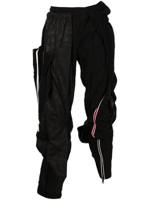 Mostly Heard Rarely Seen trouser-appliqué track pants - Black