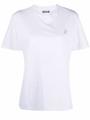 Golden Goose logo embroidered T-shirt - White