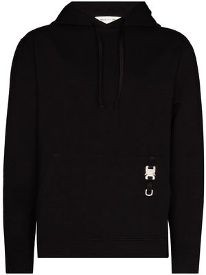 1017 ALYX 9SM buckle-embellished drawstring hoodie - Black