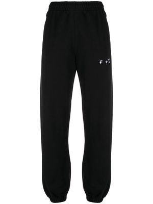 Off-White logo-embroidered track pants - Black
