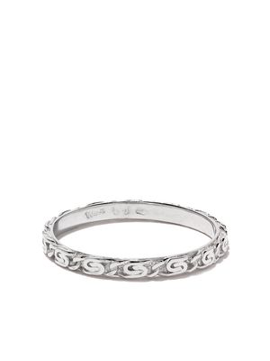 Wouters & Hendrix Gold 18kt white gold Snail Diamond Chain ring