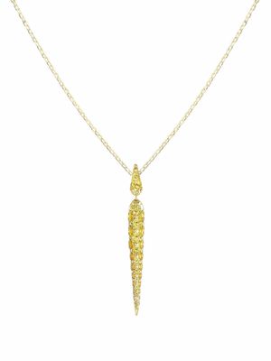 Boghossian 18kt yellow gold Merveilles icicle yellow sapphire small pendant necklace