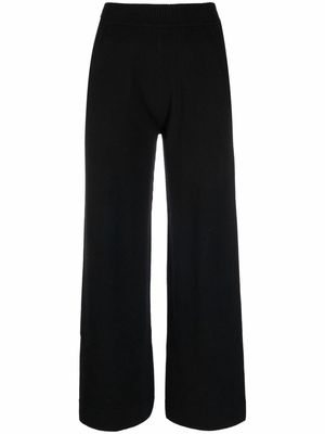 Allude knitted cashmere trousers - Black