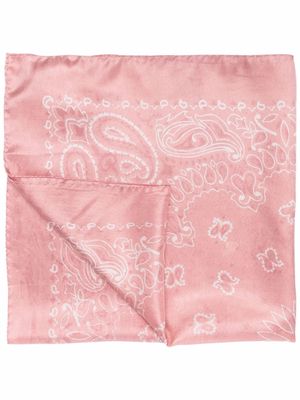 Golden Goose silk bandana scarf - Pink