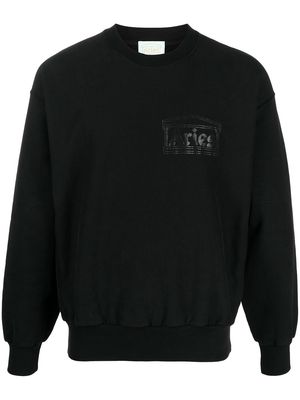 Aries logo-print sweatshirt - Black