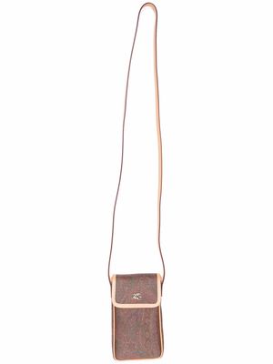 ETRO paisley-print phone bag - Brown