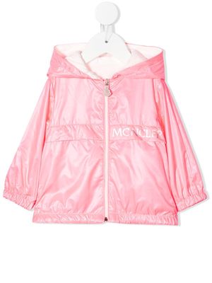 Moncler Enfant logo-print jacket - Pink