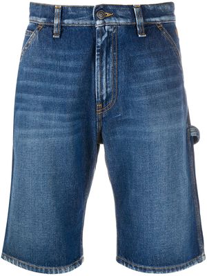 MSGM multi-pocket denim shorts - Blue