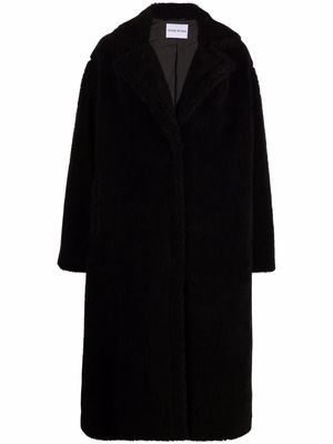 STAND STUDIO Maria textured single-breasted coat - Black