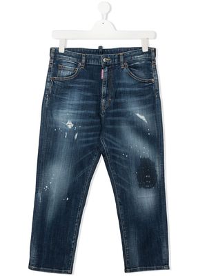 Dsquared2 Kids distressed look jeans - Blue