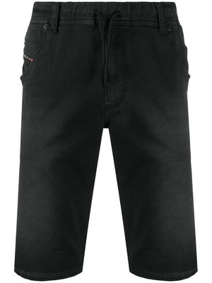Diesel drawstring-waist denim shorts - Black