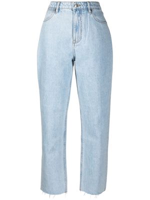 12 STOREEZ high-waisted straight jeans - Blue