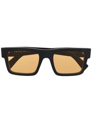 Prada Eyewear rectangle-frame tinted sunglasses - Black