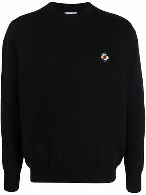 Marcelo Burlon County of Milan logo-embroidered jumper - Black