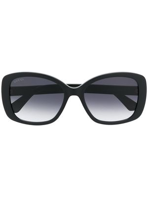 Gucci Eyewear Double G square-frame sunglasses - Black