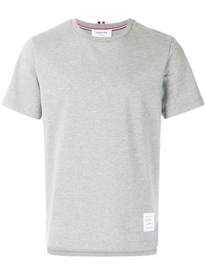 Thom Browne Side Slit Relaxed Short-Sleeve Tee - Grey