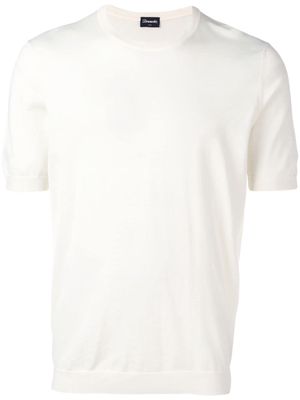 Drumohr classic knit T-shirt - White