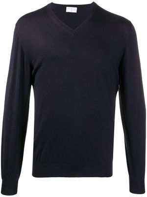 Fedeli v-neck sweater - Blue