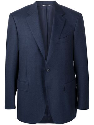 Canali single-breasted fitted blazer - Blue