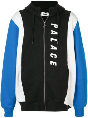 Palace colour block zipped hoodie - Black