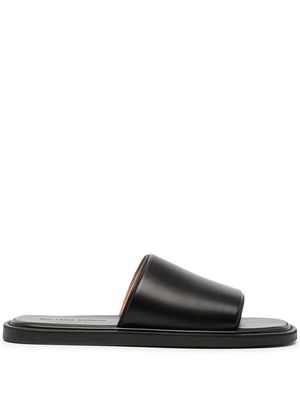 Bottega Veneta open-toe leather slides - Black
