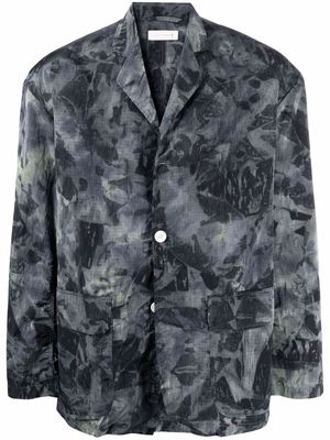 Mackintosh Captain tie-dye jacket - Grey