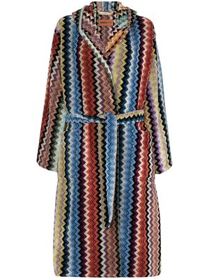 Missoni Home Adam hooded belted robe - Blue