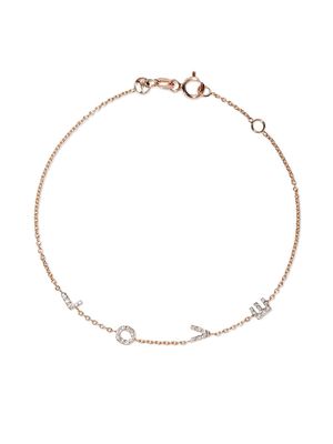 Kismet By Milka 14kt rose gold Love diamond bracelet
