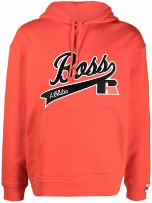 Boss Hugo Boss logo-printed hoodie - Orange