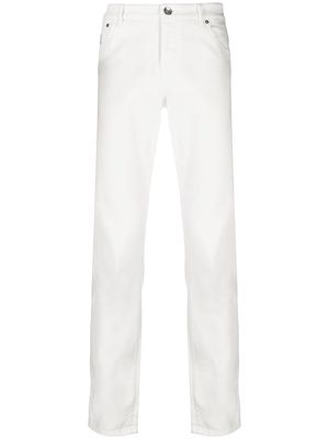 Brunello Cucinelli mid-rise slim-fit jeans - White
