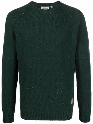 Carhartt WIP logo-patch knitted jumper - Green
