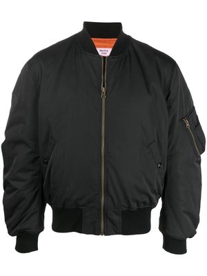 Martine Rose logo zipped bomber jacket - Black